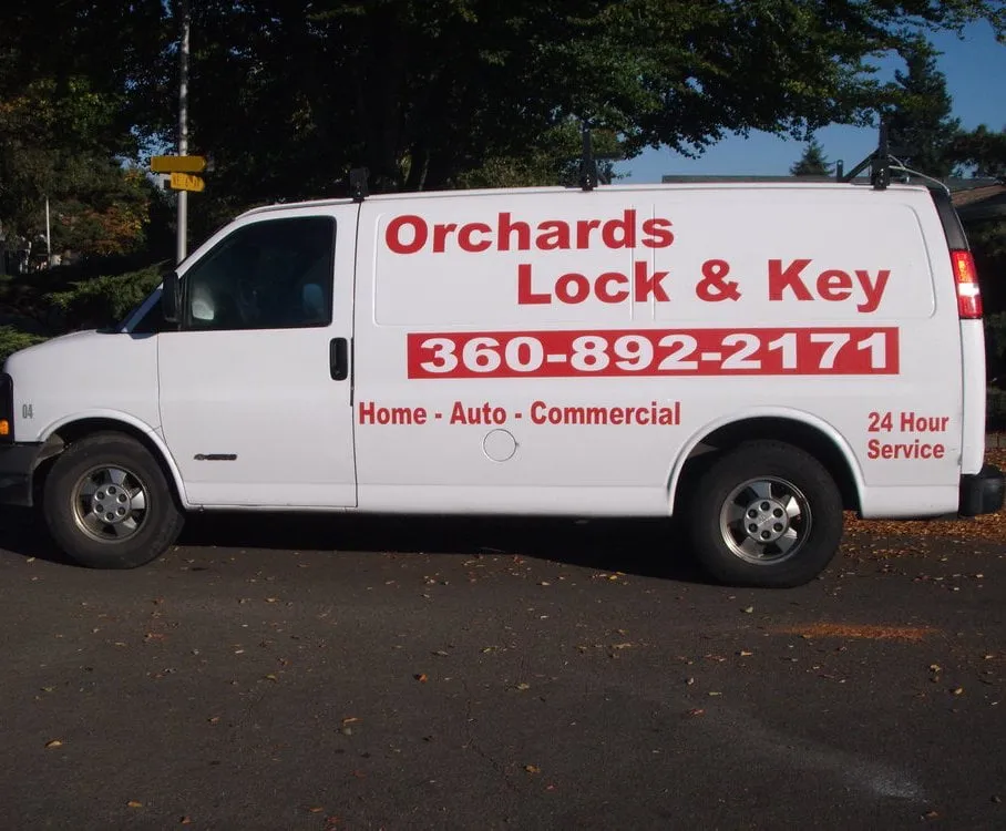 Orchards Lock & Key service truck